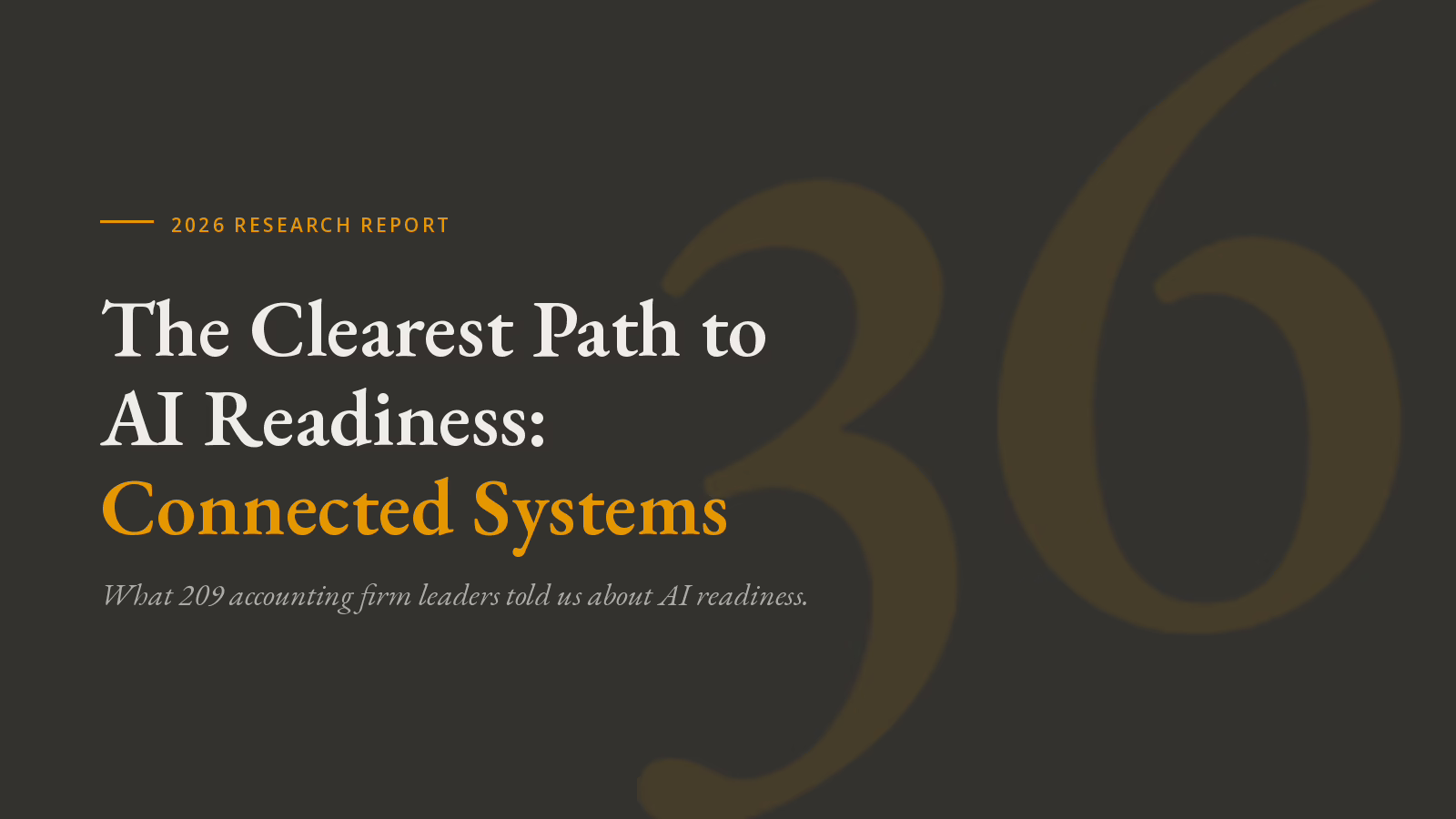 The Clearest Path to AI Readiness: Connected Systems, from the 2026 Firm Health and AI Readiness Report by Firm360