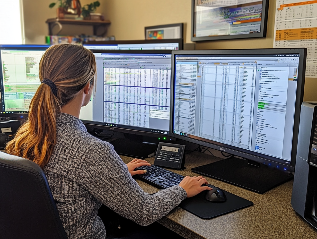 CPA struggling to manage client data across several disconnected systems, showing the inefficiency Firm360 helps solve
